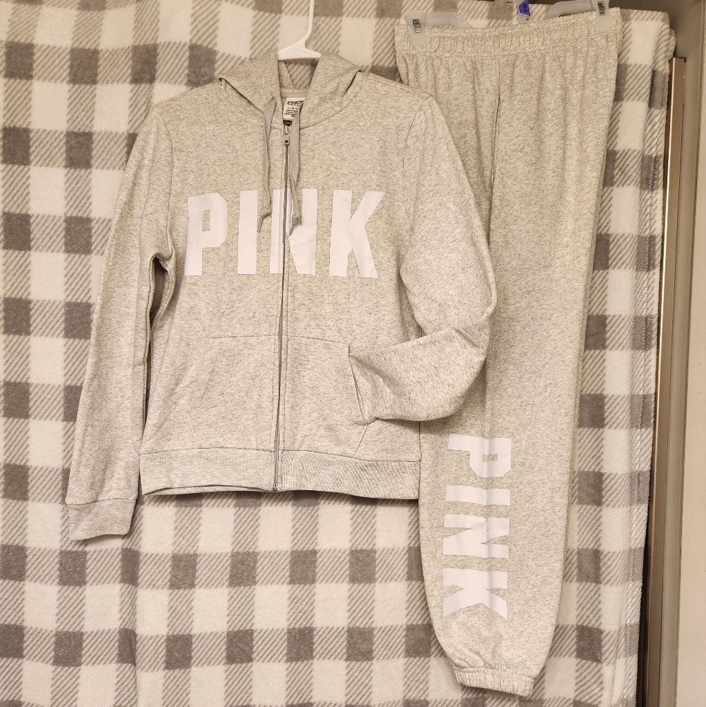 Victorias Secret PINK set *grey* NWT